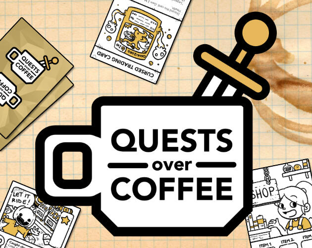 Quests Over Coffee Logo